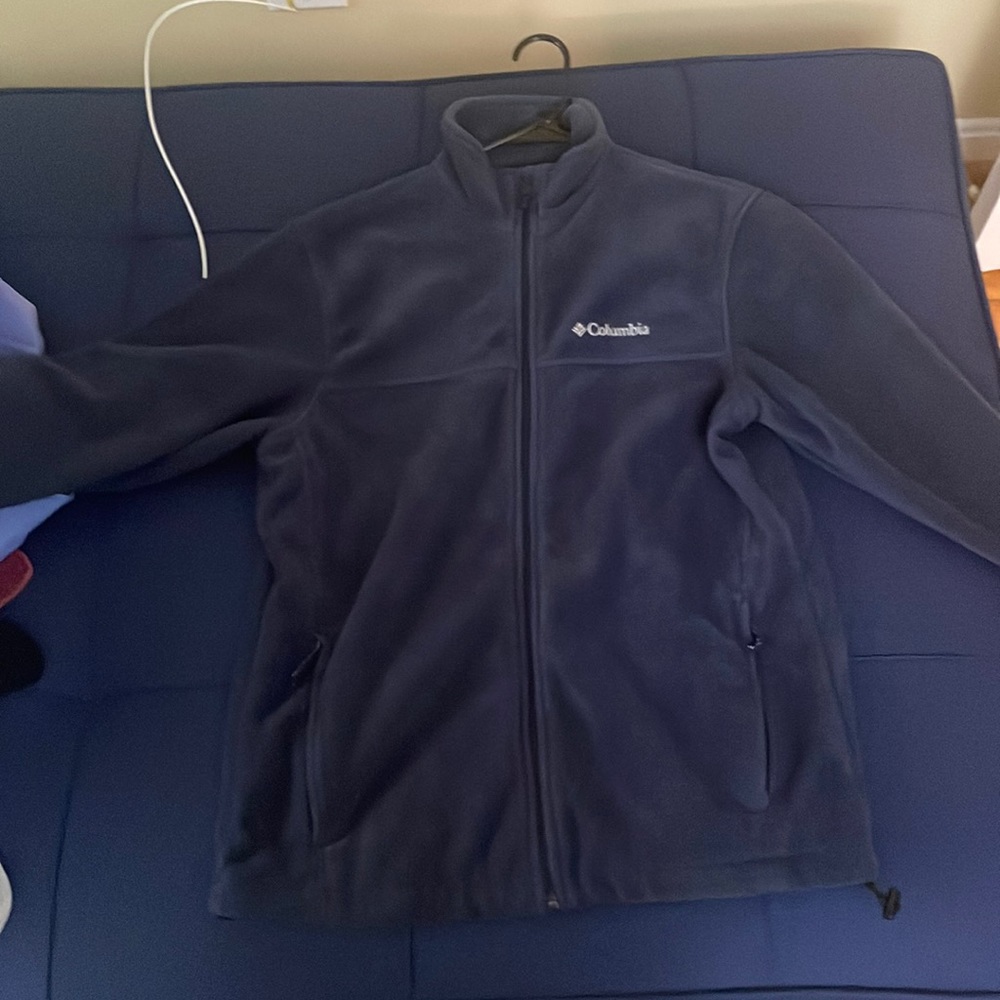 Columbia M Navy Blue Fleece Zip Up